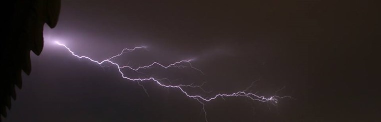 Lebanon Under Thunder Stock Photography